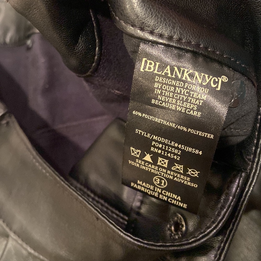 Blank NYC Black Pleather Shorts - Picture 4 of 4